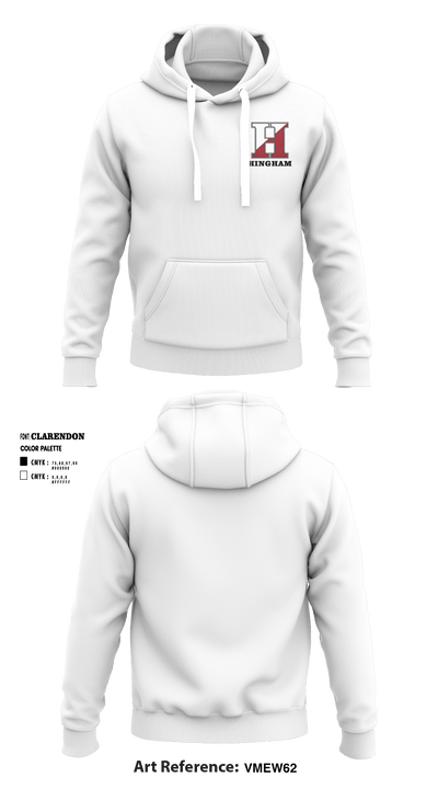 Hingham High School 58951537 Hoodie - 3