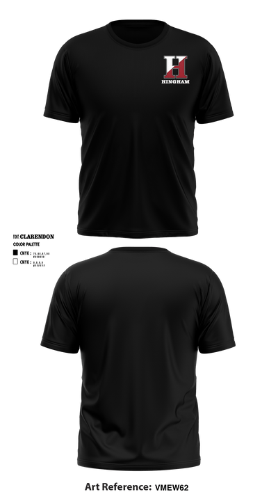 Hingham High School 58951537 Short Sleeve Performance Shirt - 4