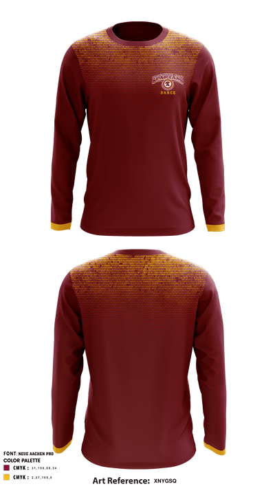 Hazelwood East High School Dance 85305898 Long Sleeve Performance Shirt - 1