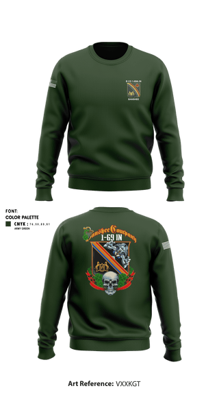 Crew Neck Sweatshirt, , Army, Teamtime, Team time, sublimation, custom sports apparel, team uniforms, spirit wear, spiritwear, sports uniforms, custom shirts, team store, custom team store, fundraiser sports, apparel fundraiser