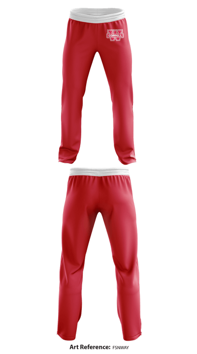 Coppell Middle School West Basketball 46896229 Sweatpants - 1
