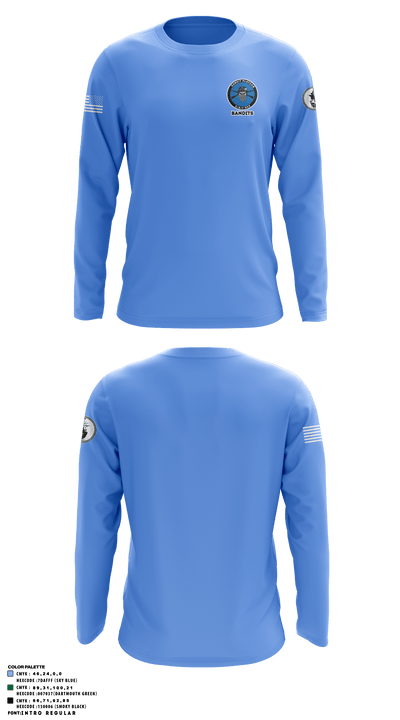 Bandits 74567801 Long Sleeve Performance Shirt - 1