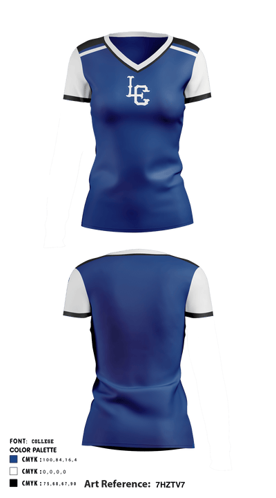 L'Anse Creuse High School Women's Volleyball 89770614 Short Sleeve Shooting Shirt - 1