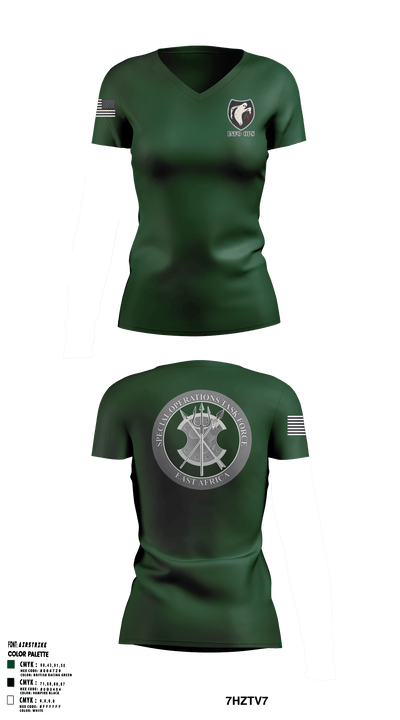 INFO OPS 57613465 Women's Short Sleeve V-neck Shirt - 1