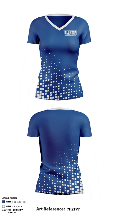 Saint Louis University Swimming & Diving 45176725 Women's Short Sleeve V-neck Shirt - 1