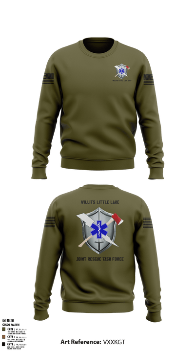 Willits Little Lake JRTF 49786545 Crew Neck Sweatshirt - 5