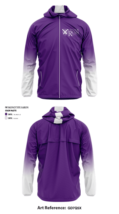 Father Ryan High School Swimming 39423229 Windbreaker - 1