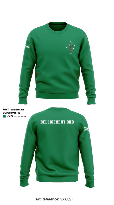 1st battalion 7th marines baker conpany 20110523 Crew Neck Sweatshirt - 1