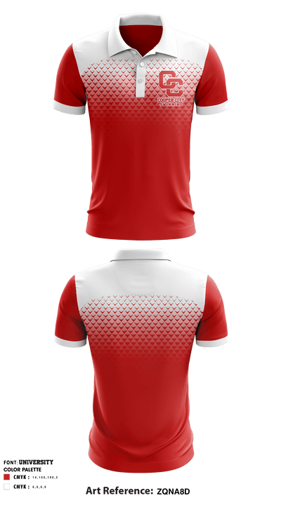 Cooper City High School Swimming 56136652 Short Sleeve Performance Polo - 1