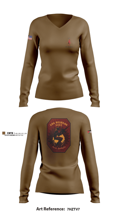 3SQDN, 3SFAB 49746293 Women's Long Sleeve V-neck Shirt - 2