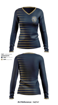 Tri-West High School Golf 24318444 Women's Long Sleeve V-neck Shirt - 1