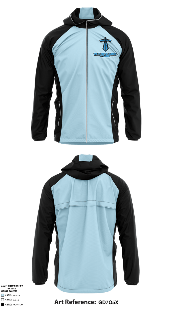 Windbreaker, Van Cortlandt Titans, Football, Teamtime, Team time, sublimation, custom sports apparel, team uniforms, spirit wear, spiritwear, sports uniforms, custom shirts, team store, custom team store, fundraiser sports, apparel fundraiser