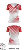 Memorial High School Soccer 20127913 Women's Short Sleeve V-neck Shirt - 1