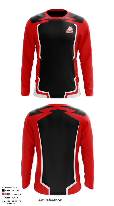 Brockton High School Football 27716111 Long Sleeve Performance Shirt - 1