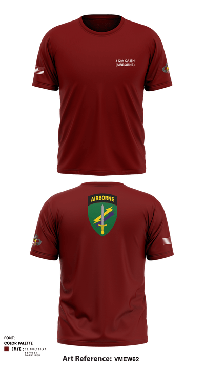 412TH CA BN 7160473 Short Sleeve Performance Shirt - 1