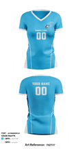 Highest Level Volleyball 19343753 Women's Short Sleeve V-neck Shirt - 2