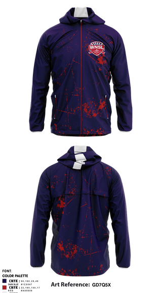 Windbreaker, West Nashville Sports League, Spirit Store, Teamtime, Team time, sublimation, custom sports apparel, team uniforms, spirit wear, spiritwear, sports uniforms, custom shirts, team store, custom team store, fundraiser sports, apparel fundraiser