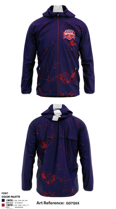 West Nashville Sports League 56061527 Windbreaker - 1