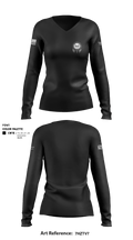 Nightmare 66114811 Women's Long Sleeve V-neck Shirt - 1