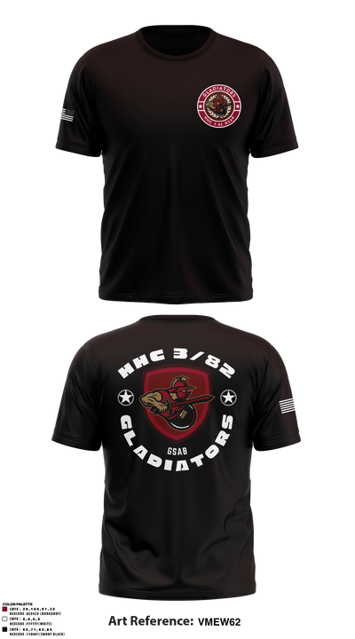 HHC 3-82 GSAB 55821489 Short Sleeve Performance Shirt - 3