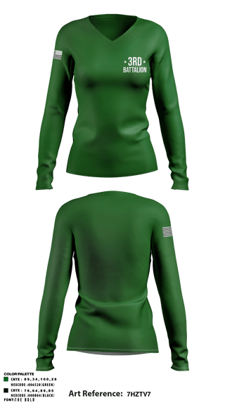 Women's Long Sleeve Vneck Shirt, , Marines, Teamtime, Team time, sublimation, custom sports apparel, team uniforms, spirit wear, spiritwear, sports uniforms, custom shirts, team store, custom team store, fundraiser sports, apparel fundraiser