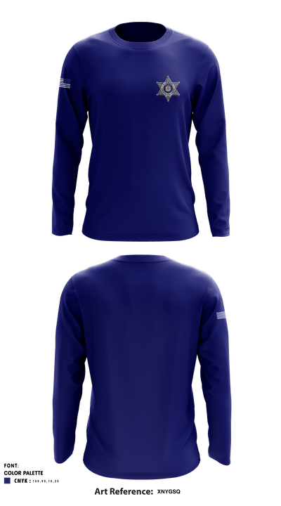 Cecil County Detention Center 93621157 Long Sleeve Performance Shirt - 1