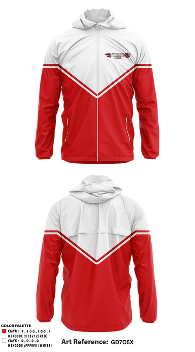 Tyngsboro Youth Lacrosse 56353565 Windbreaker - 1