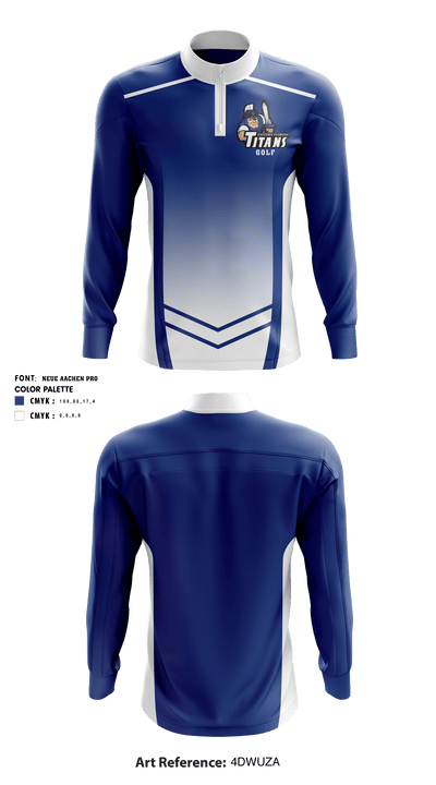Eastern Florida State College Golf 48521769 Quarter Zip Jacket - 1
