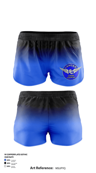 Women's Shorts, Lancers, Cross Country, Teamtime, Team time, sublimation, custom sports apparel, team uniforms, spirit wear, spiritwear, sports uniforms, custom shirts, team store, custom team store, fundraiser sports, apparel fundraiser