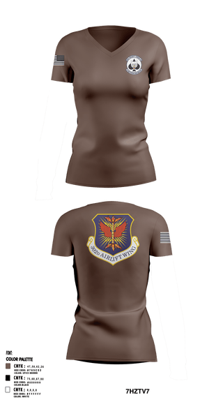 Women's Short Sleeve Vneck Shirt, , Air Force, Teamtime, Team time, sublimation, custom sports apparel, team uniforms, spirit wear, spiritwear, sports uniforms, custom shirts, team store, custom team store, fundraiser sports, apparel fundraiser