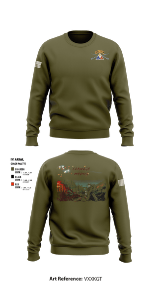 Crew Neck Sweatshirt, , Army, Teamtime, Team time, sublimation, custom sports apparel, team uniforms, spirit wear, spiritwear, sports uniforms, custom shirts, team store, custom team store, fundraiser sports, apparel fundraiser