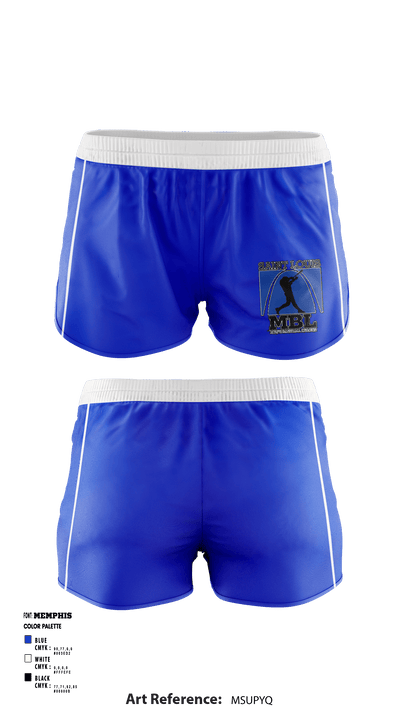 St. Louis Mens Baseball League 55419013 Women's Shorts - 1