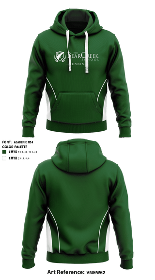 Hoodie, The Bear Creek Upper School Tennis, Tennis, Teamtime, Team time, sublimation, custom sports apparel, team uniforms, spirit wear, spiritwear, sports uniforms, custom shirts, team store, custom team store, fundraiser sports, apparel fundraiser