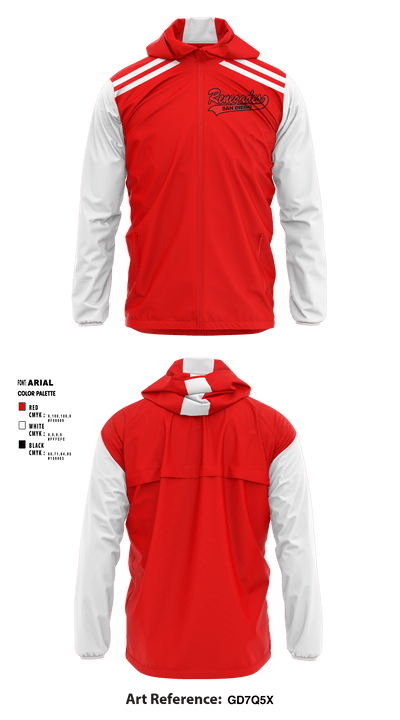 San Diego Renegades 80499290 Windbreaker - 1