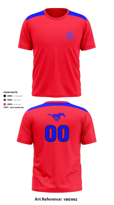 Grapevine Mustangs 91770240 Short Sleeve Performance Shirt - 3