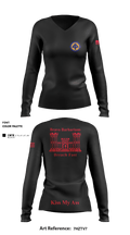 B 104th 82799853 Women's Long Sleeve V-neck Shirt - 5