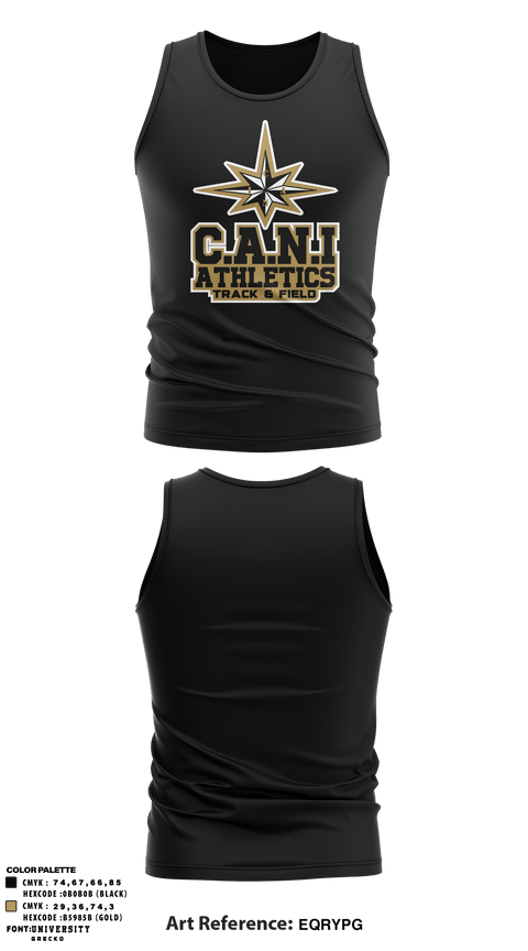 Tank Top, C.A.N.I Athletics Track & Field, Track & Field, Teamtime, Team time, sublimation, custom sports apparel, team uniforms, spirit wear, spiritwear, sports uniforms, custom shirts, team store, custom team store, fundraiser sports, apparel fundraiser