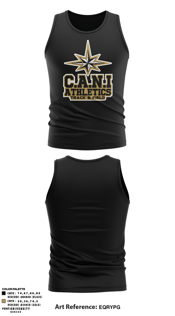 Tank Top, C.A.N.I Athletics Track & Field, Track & Field, Teamtime, Team time, sublimation, custom sports apparel, team uniforms, spirit wear, spiritwear, sports uniforms, custom shirts, team store, custom team store, fundraiser sports, apparel fundraiser