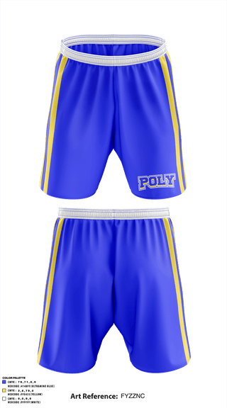 Athletic Shorts With Pockets, Poly High School, Football, Teamtime, Team time, sublimation, custom sports apparel, team uniforms, spirit wear, spiritwear, sports uniforms, custom shirts, team store, custom team store, fundraiser sports, apparel fundraiser