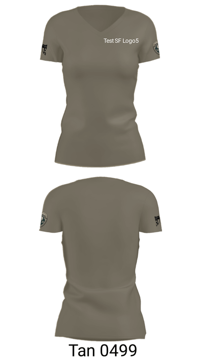 Test SF Logo 16004450 Women's Short Sleeve V-neck Shirt - 1