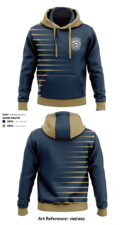 Tri-West High School Golf 24318444 Hoodie - 2