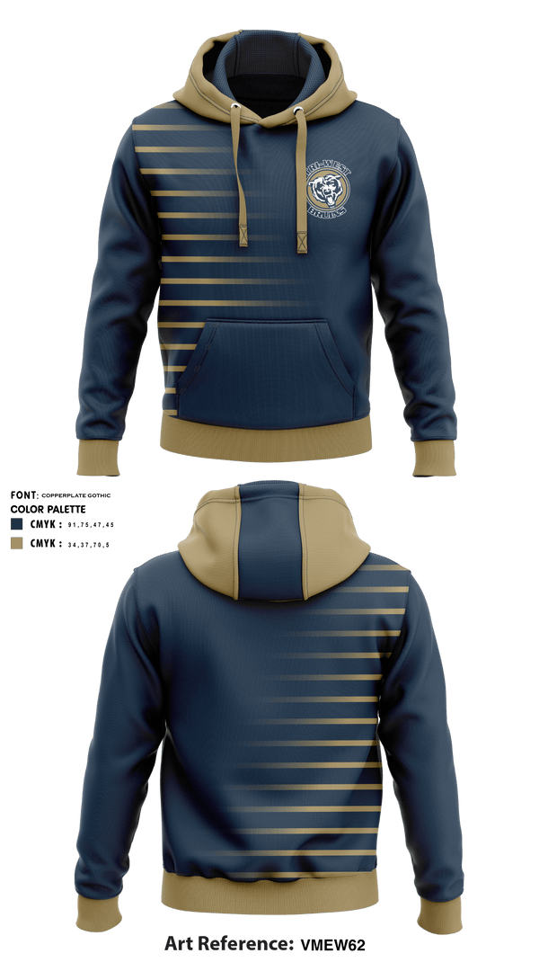 Hoodie, Tri-West High School Golf, Golf, Teamtime, Team time, sublimation, custom sports apparel, team uniforms, spirit wear, spiritwear, sports uniforms, custom shirts, team store, custom team store, fundraiser sports, apparel fundraiser