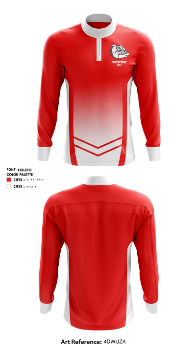 Frostproof High School Golf 61398851 Quarter Zip Jacket - 1