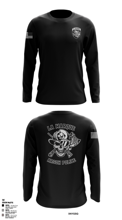 La Marque Arson Police 11995142 Long Sleeve Performance Shirt - 1