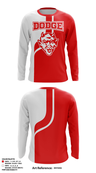 Long Sleeve Performance Shirt, Dodge City High School Track, Track & Field, Teamtime, Team time, sublimation, custom sports apparel, team uniforms, spirit wear, spiritwear, sports uniforms, custom shirts, team store, custom team store, fundraiser sports, apparel fundraiser