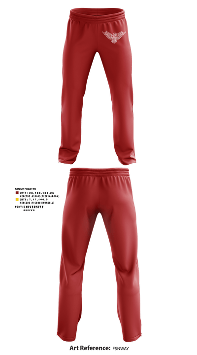 Chastang-Fournier School Track 10085842 Sweatpants - 1