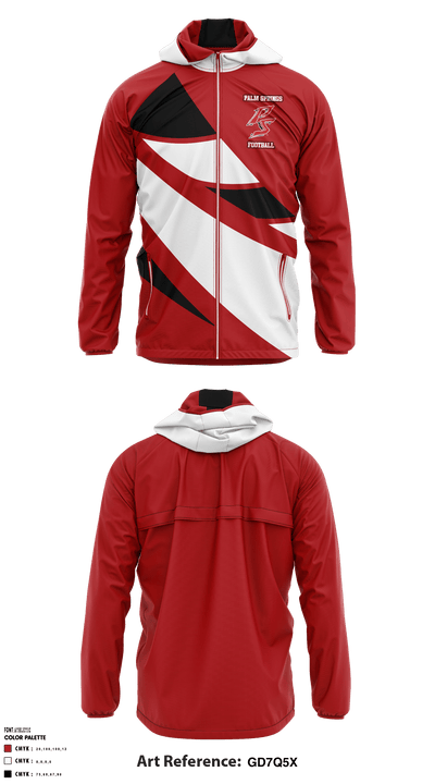Palm Springs High School Football 52620121 Windbreaker - 1