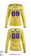 Lake Braddock Secondary School Women's Volleyball 5346414 Women's Long Sleeve V-neck Shirt - 1