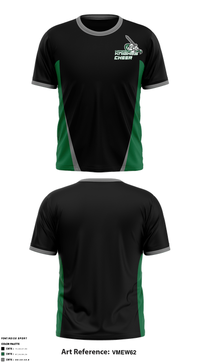 Waterbury Knights Football & Cheer 25806965 Short Sleeve Performance Shirt - 3