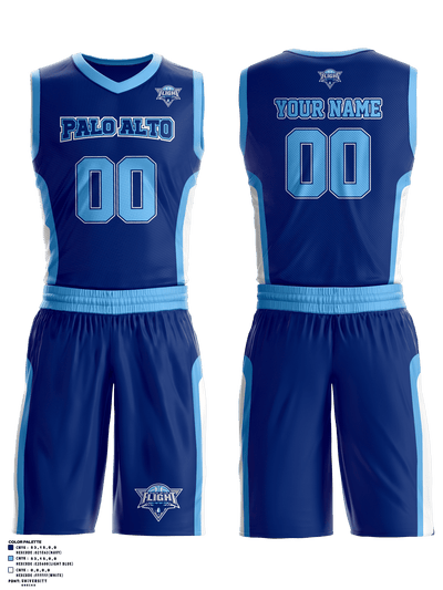Palo Alto Flight 7667662 Basketball Uniform - 1